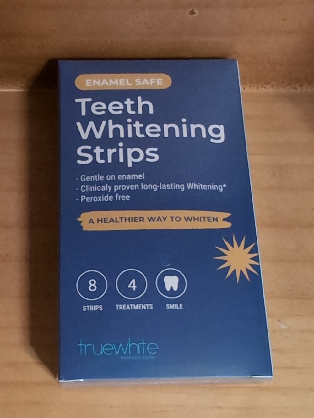 Sealed TrueWhite Teeth Whitening Strips - Dark Blue Packaging